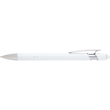 Logo trade promotional merchandise picture of: Kish ballpoint pen with silver finish (blue ink)