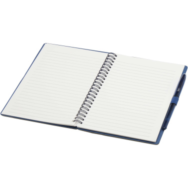 Logo trade business gifts image of: Slate reusable soft cover notebook and pen set (black ink)