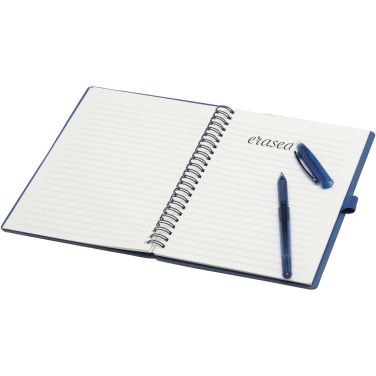 Logotrade advertising product picture of: Slate reusable soft cover notebook and pen set (black ink)