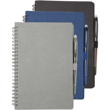 Logotrade promotional gift picture of: Slate reusable soft cover notebook and pen set (black ink)