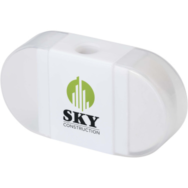 Logo trade promotional products image of: Velvi pencil sharpener with eraser 