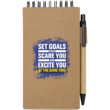 Logo trade promotional merchandise photo of: Flipper sticky notepad with ballpoint pen (black ink)