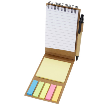 Logo trade promotional giveaways picture of: Flipper sticky notepad with ballpoint pen (black ink)