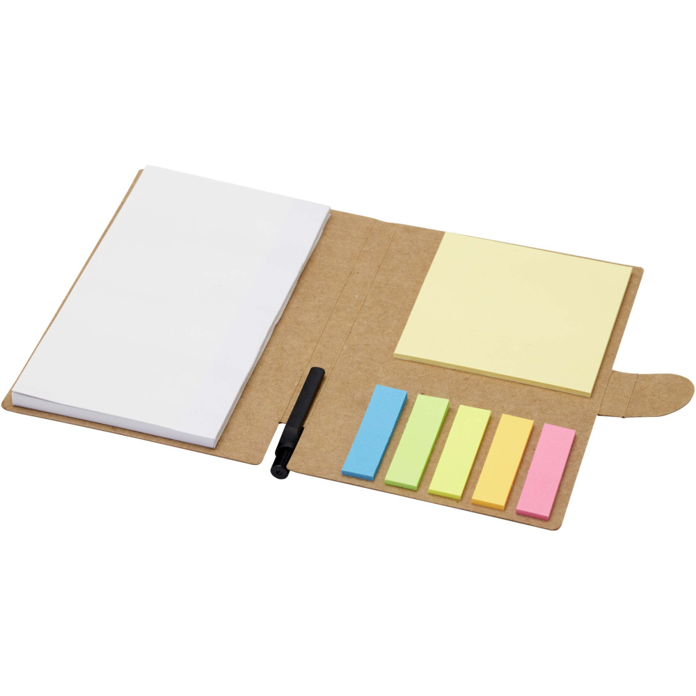Logotrade promotional product picture of: Swift sticky notes booklet with ballpoint pen (black ink)