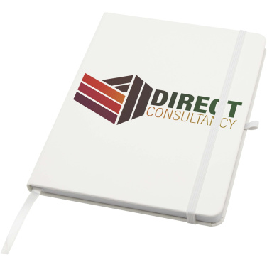 Logo trade corporate gift photo of: Teak A5 recycled hard cover notebook with lined pages