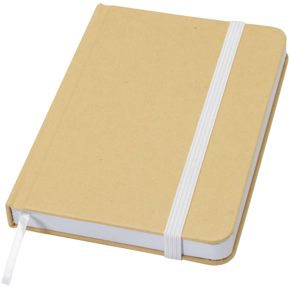 Logo trade promotional merchandise photo of: Reed A6 recycled hard cover notebook with plain pages