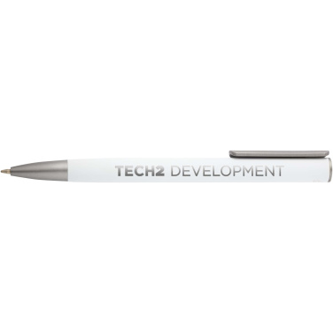 Logo trade promotional products image of: Ziguur recycled aluminium ballpoint pen (black ink)