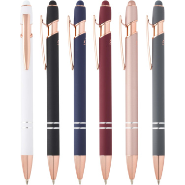 Logotrade promotional item picture of: Nanna ballpoint pen with rose gold finish (black ink)