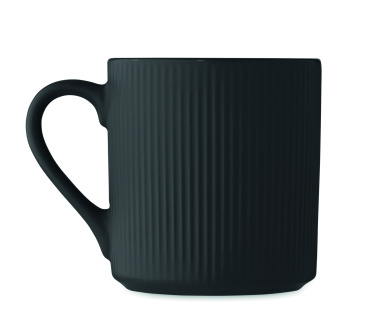 Logo trade promotional giveaway photo of: Ribbed ceramic mug mat 340 ml