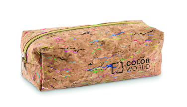 Logotrade business gift image of: Coloured cork pencil case
