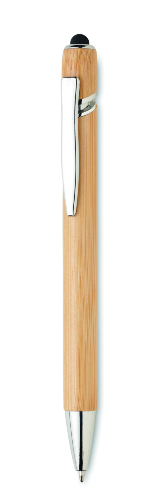 Logo trade promotional products image of: Ball pen in bamboo