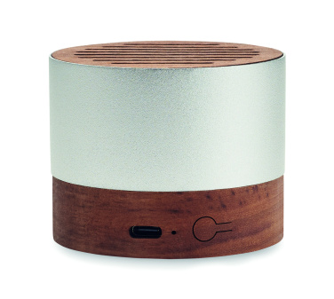 Logo trade promotional item photo of: Recycled aluminium speaker