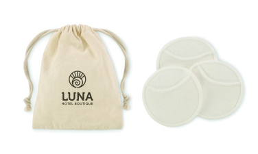 Logo trade business gift photo of: Reusable face cleaning pad set
