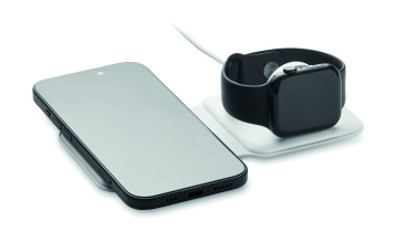 Logo trade promotional products image of: 2 in 1 foldable charger 15W