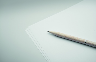 Logo trade promotional gifts picture of: Wheat straw/ABS twist pen set