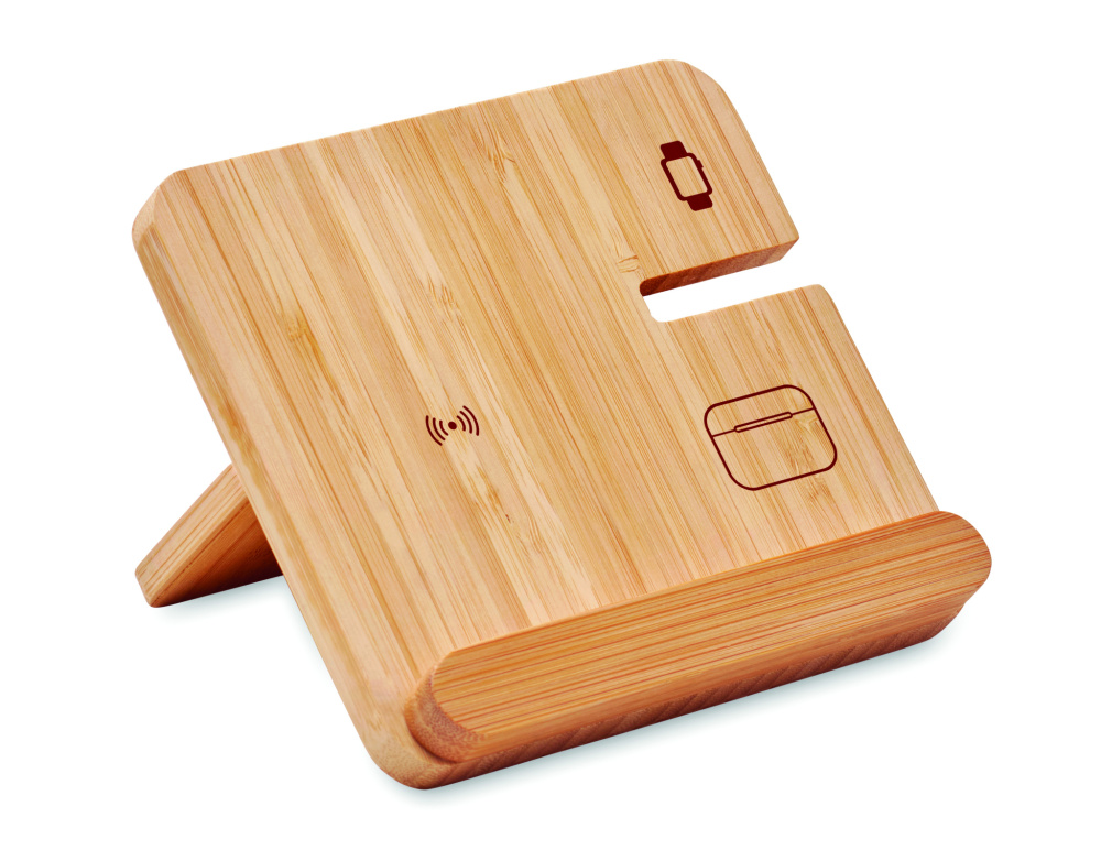 Logo trade promotional product photo of: 3 in 1 15W wireless charger