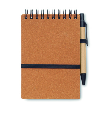 Logo trade corporate gift photo of: Recycled notebook with ball pen