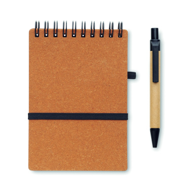 Logo trade advertising products picture of: Recycled notebook with ball pen