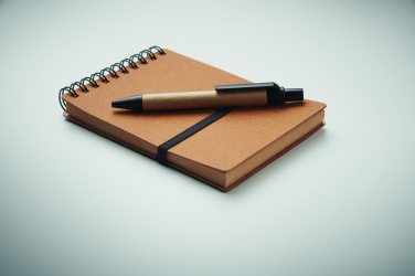 Logotrade promotional merchandise picture of: Recycled notebook with ball pen