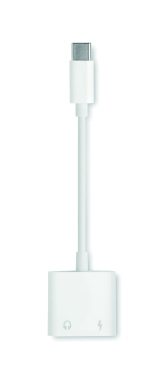 Logo trade advertising products picture of: ABS jack audio splitter type C