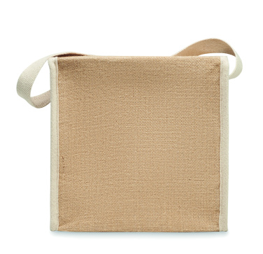 Logo trade promotional products picture of: Jute and canvas cooler bag 3L
