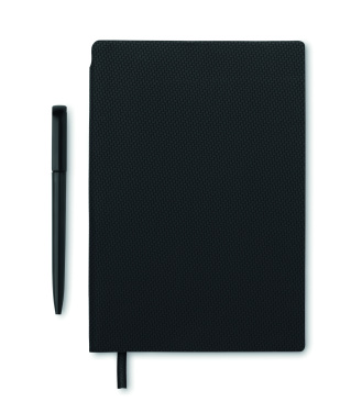 Logo trade promotional gifts picture of: A5 PU notebook with pen