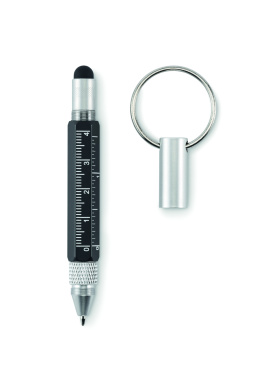 Logo trade advertising products image of: Key ring with twist action pen