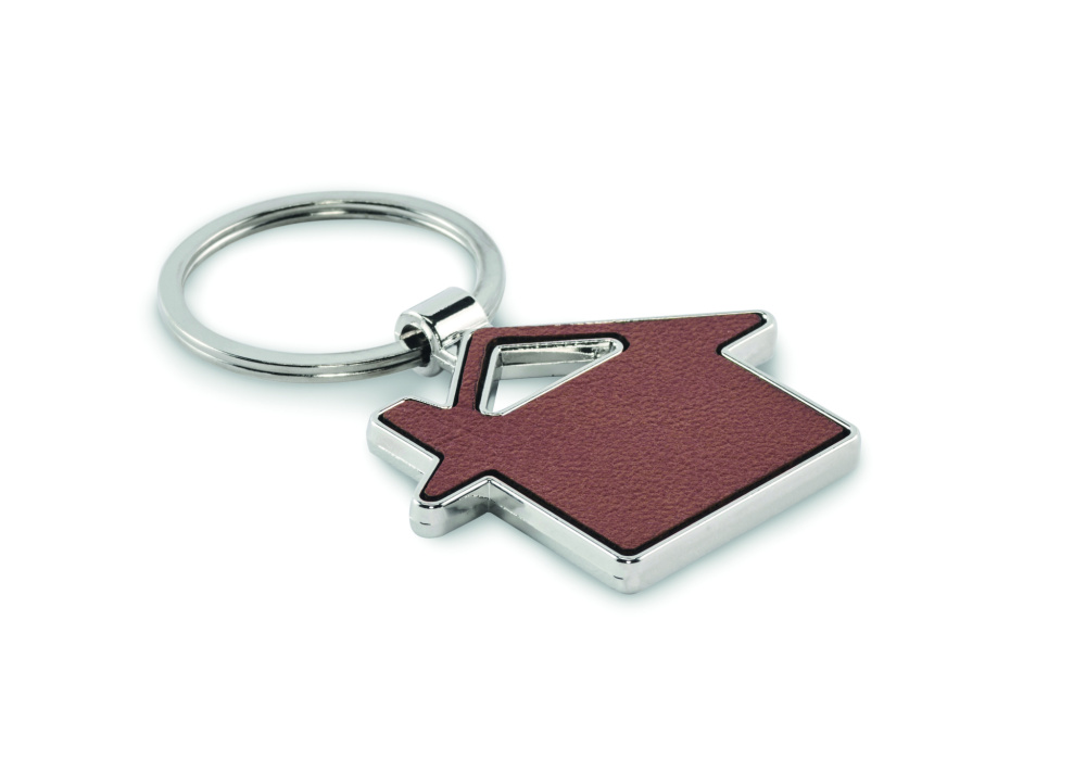 Logotrade corporate gifts photo of: House shaped key ring