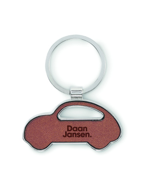 Logo trade corporate gifts image of: Car shaped key ring