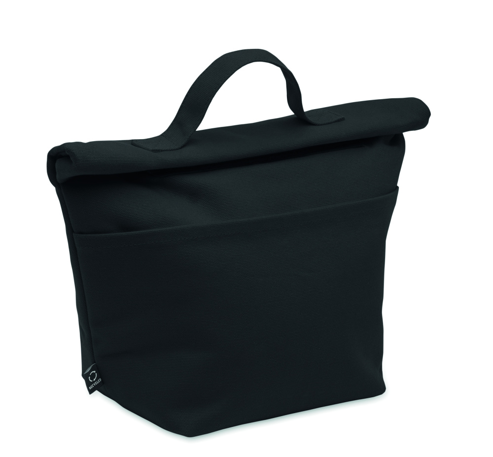 Logo trade corporate gifts image of: Recycled cotton cooler bag