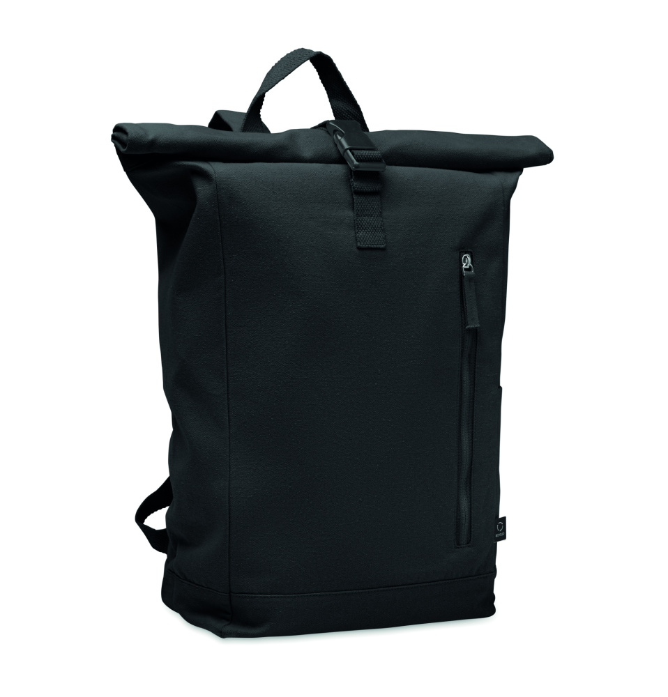 Logo trade promotional giveaways picture of: Roll top backpack 390 gr/m²
