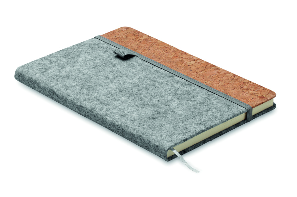 Logotrade promotional merchandise picture of: A5 RPET cork notebook