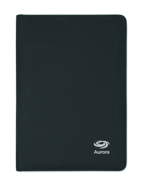 Logo trade promotional giveaways image of: A5 portfolio 300D RPET