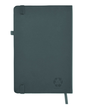 Logo trade promotional merchandise picture of: Recycled Leather A5 notebook