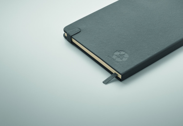 Logo trade promotional giveaways picture of: Recycled Leather A5 notebook