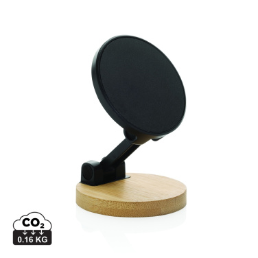 Logotrade promotional gifts photo of: Magmount RCS recycled plastic and bamboo phone stand