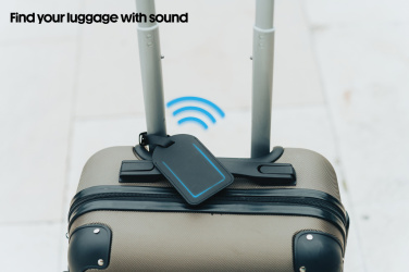 Logotrade promotional merchandise image of: Globetrack RCSrPolyester luggage tag with worldwide locating