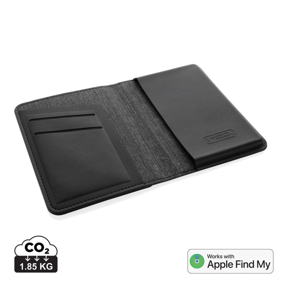 Logotrade promotional gift picture of: Trackmate RCS rpolyester passport holder worldwide locating
