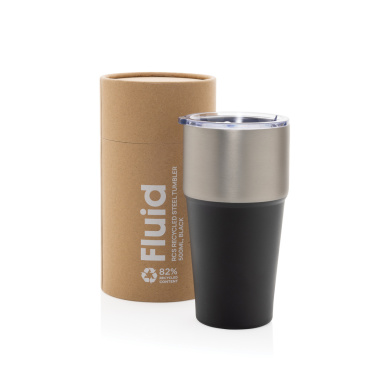 Logotrade advertising product picture of: Fluid RCS certified recycled steel tumbler 500ml