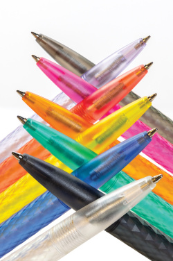 Logo trade promotional merchandise photo of: X3 GRS recycled PC plastic pen frosted