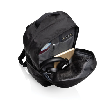 Logotrade promotional merchandise image of: SP Aware™ RPET Edin 100% recycled 15.6 inch laptop backpack