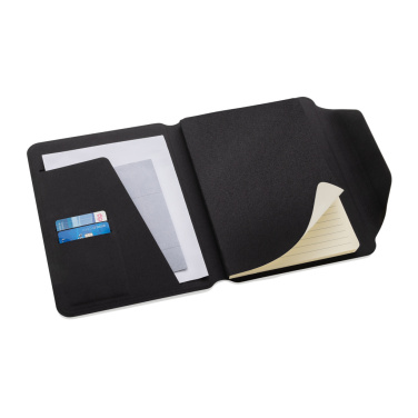 Logo trade promotional giveaway photo of: Teri AWARE™ RPET and walnut A5 portfolio