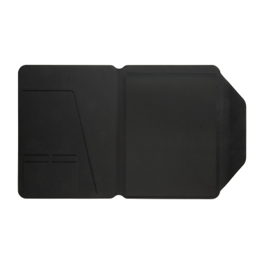 Logo trade promotional giveaways picture of: Teri AWARE™ RPET and walnut A4 portfolio