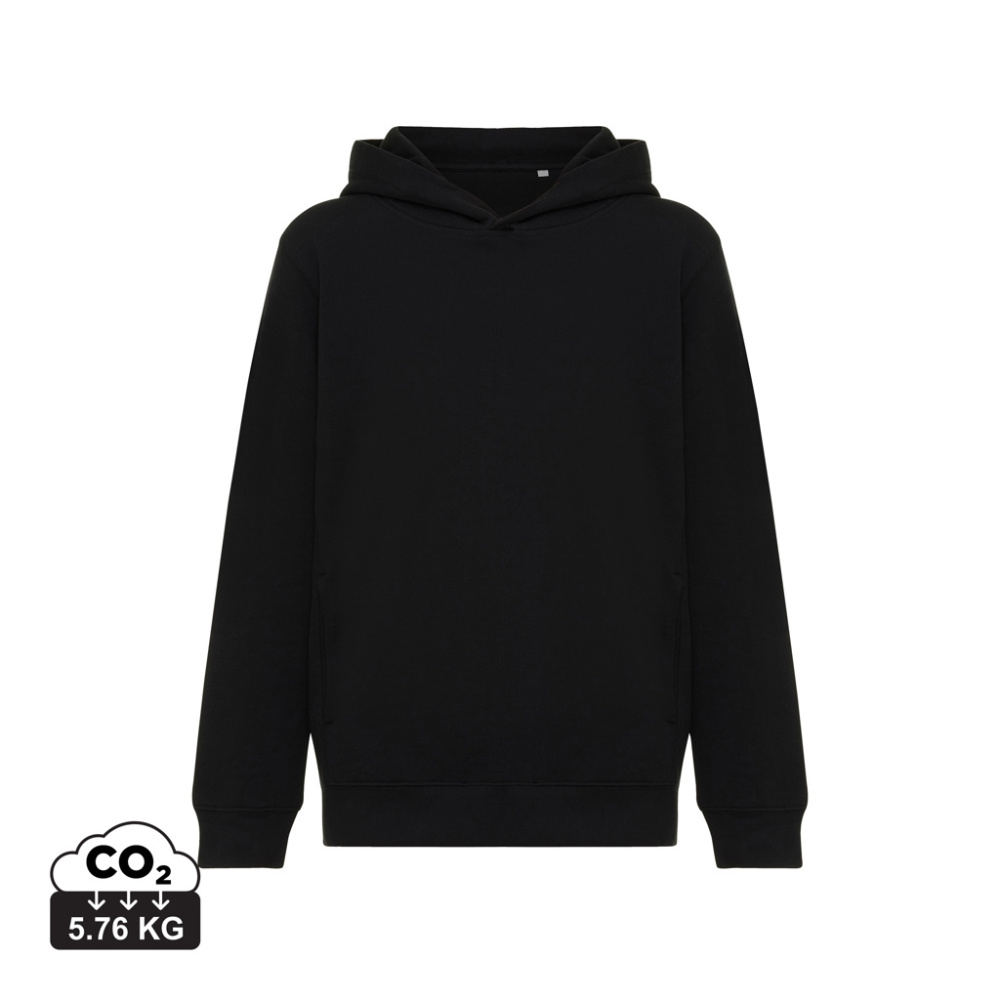 Logotrade business gift image of: Iqoniq Yengo kids recycled cotton hoodie with sidepockets