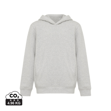 Logo trade promotional gift photo of: Iqoniq Yengo kids recycled cotton hoodie with sidepockets