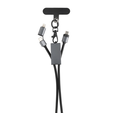 Logotrade promotional giveaway image of: Terra RCS recycled PET phone cord with dual charge cable