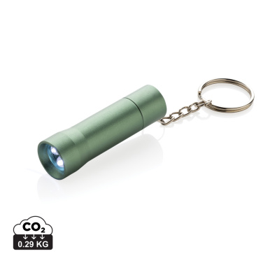 Logo trade promotional items picture of: Flash RCS recycled aluminium keychain torch