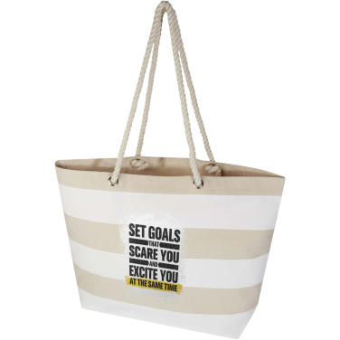 Logotrade corporate gift image of: Florida 270 g/m² GRS recycled beach tote bag 18L