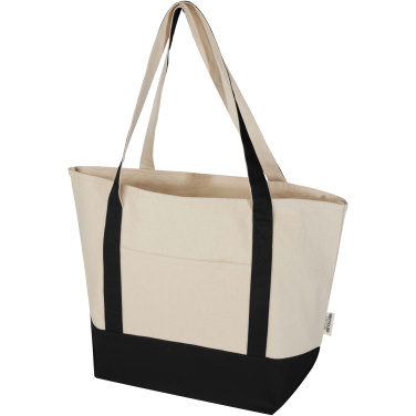 Logotrade corporate gift image of: Sam 320 g/m² GRS recycled cotton tote bag