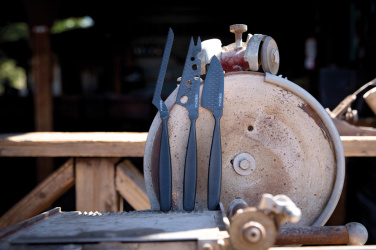 Logo trade promotional items image of: BOSKA Cheese Knife Set Monaco+ Black